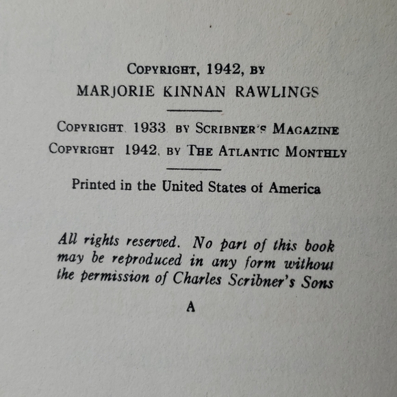 Book "Cross Creek" by M.K. Rawlings - Picture 6 of 9